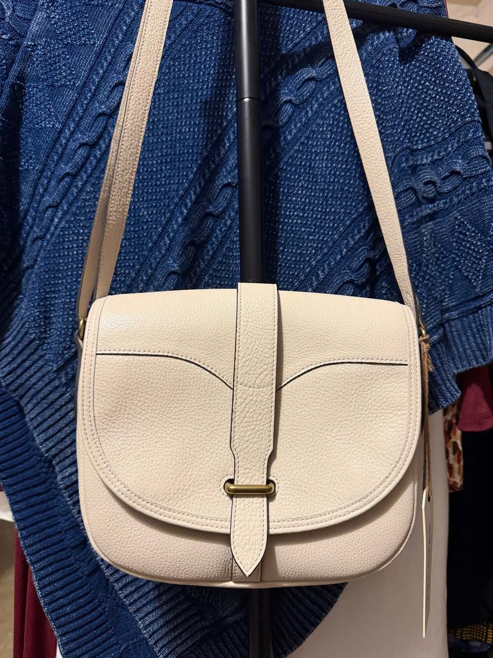 Tecovas Sierra Saddle Bag 
White boivine NWT